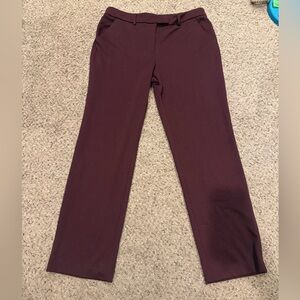 Simply Vera Vera Wang Burgundy Straight Leg Pants
